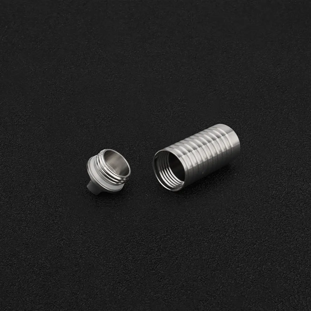 Small Titanium Alloy Waterproof Bottle Mini Storage  Bottles Key Chain Accessories Outdoor Camping Tool EDC