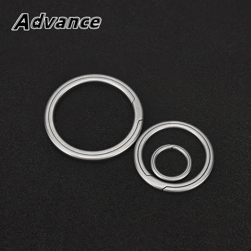 XS/M/L Titanium Alloy Side Push Keychain Titanium Key Ring Accessories Outdoor EDC Tool