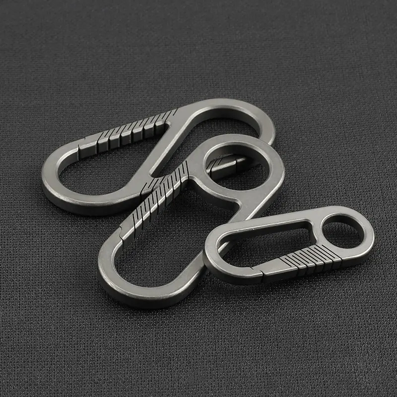 Key Chain Accessories Titanium Alloy Buckle Outdoor EDC Tool Pocket Camping Fast Hooks