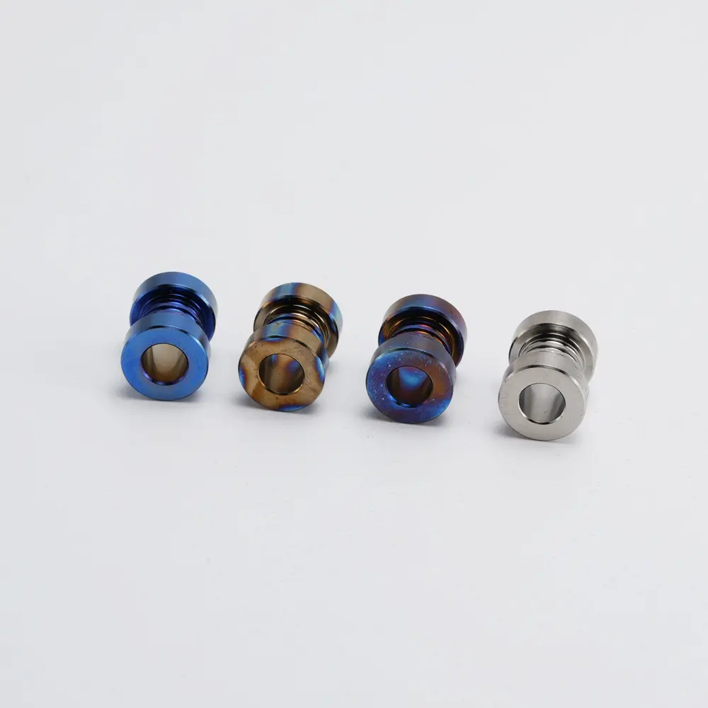 DIY Titanium Alloy Knife Beads Paracord Umbrella Rope EDC Screw Thread Paracord Bead Zipper Accessories