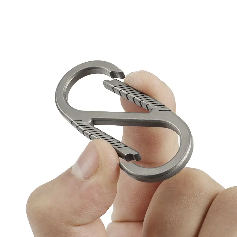 Key Chain Accessories Titanium Alloy Buckle Outdoor EDC Tool Pocket Camping Fast Hooks