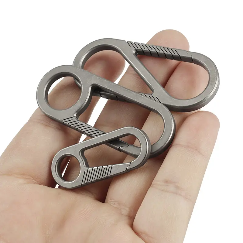 Key Chain Accessories Titanium Alloy Buckle Outdoor EDC Tool Pocket Camping Fast Hooks