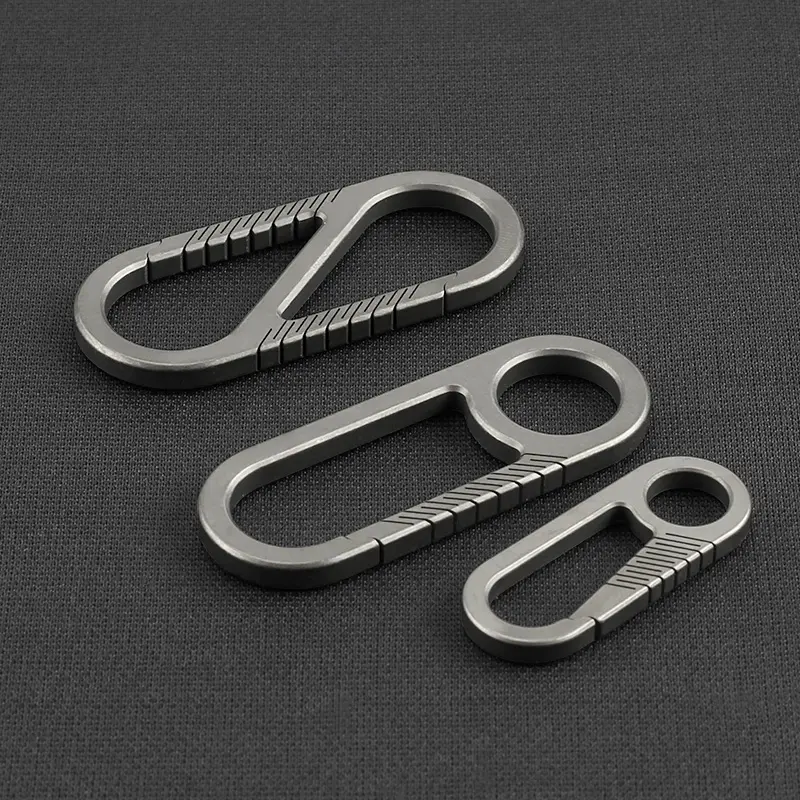 Key Chain Accessories Titanium Alloy Buckle Outdoor EDC Tool Pocket Camping Fast Hooks