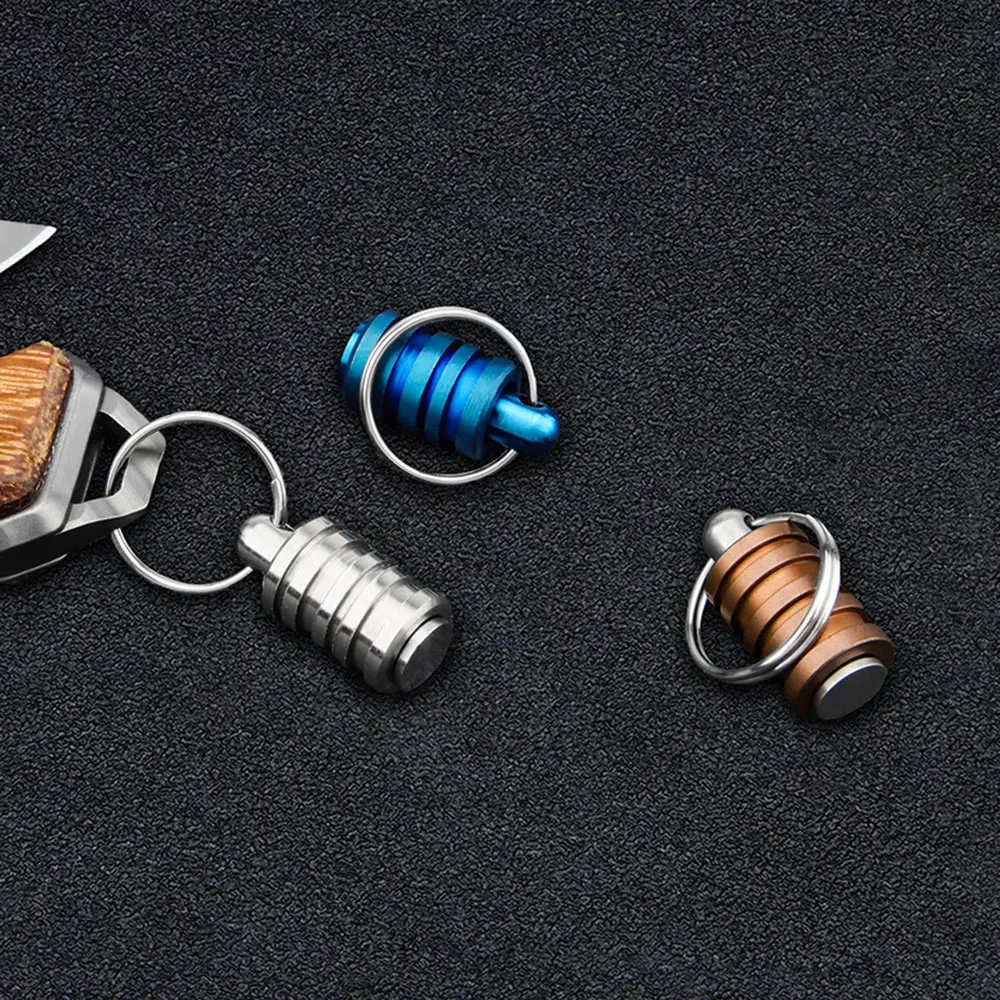 Mini Pendant Accessories Titanium Knife Bead Titanium Alloy Connecting Rod Rope Paracord DIY