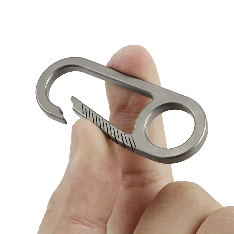Key Chain Accessories Titanium Alloy Buckle Outdoor EDC Tool Pocket Camping Fast Hooks