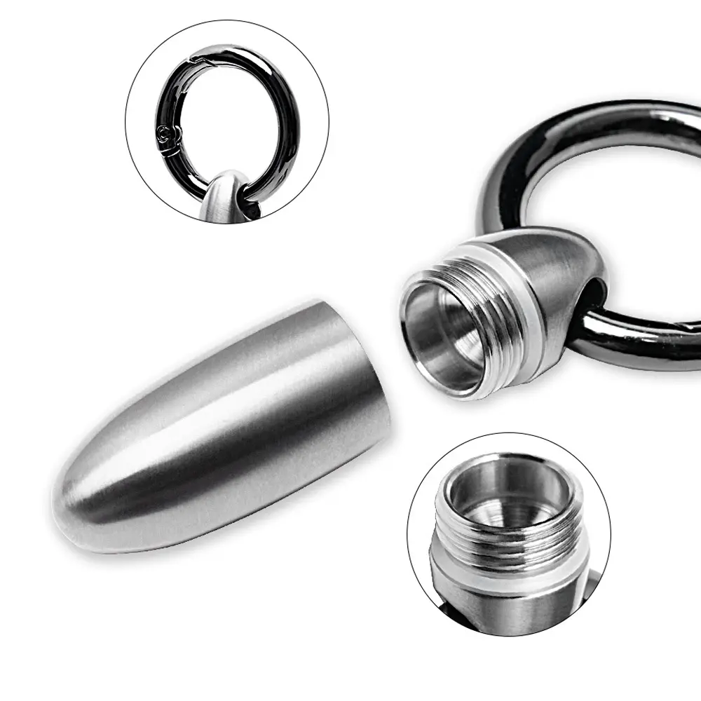 Portable Titanium Multifunctional Bottle Titanium Alloy Storage Box Outdoor Tool EDC