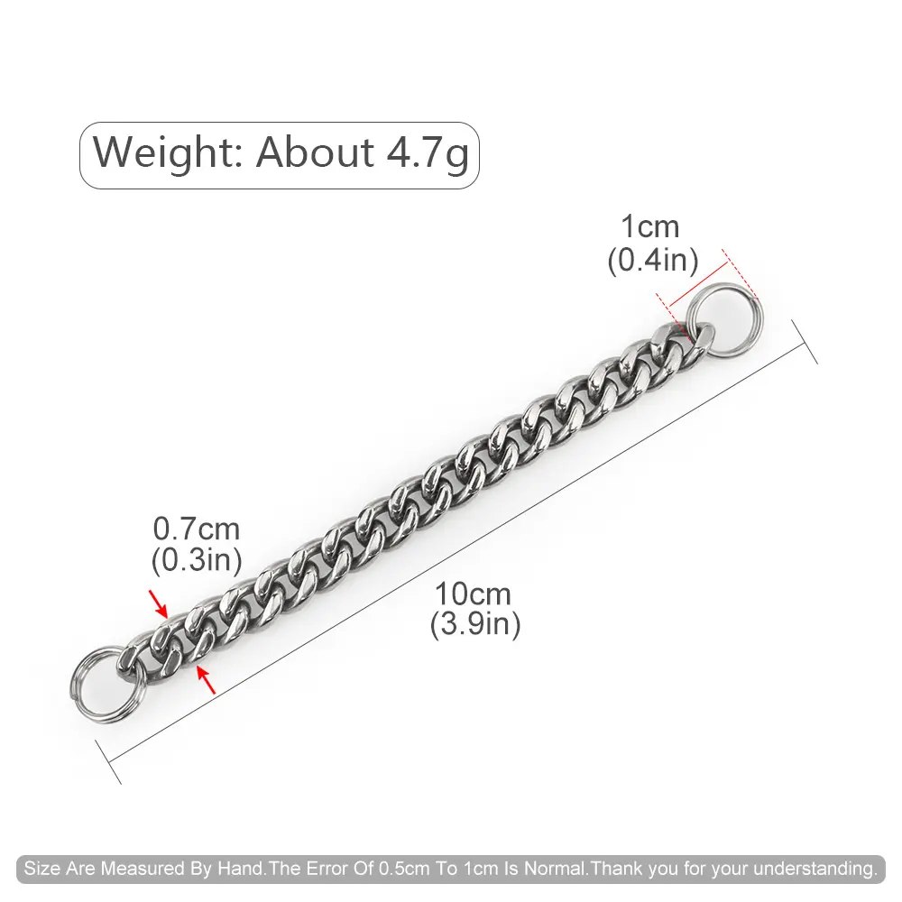 Short DIY Titanium Chain Connection Accessories Titanium Alloy Multi-function Key Chain Outdoor Tool EDC