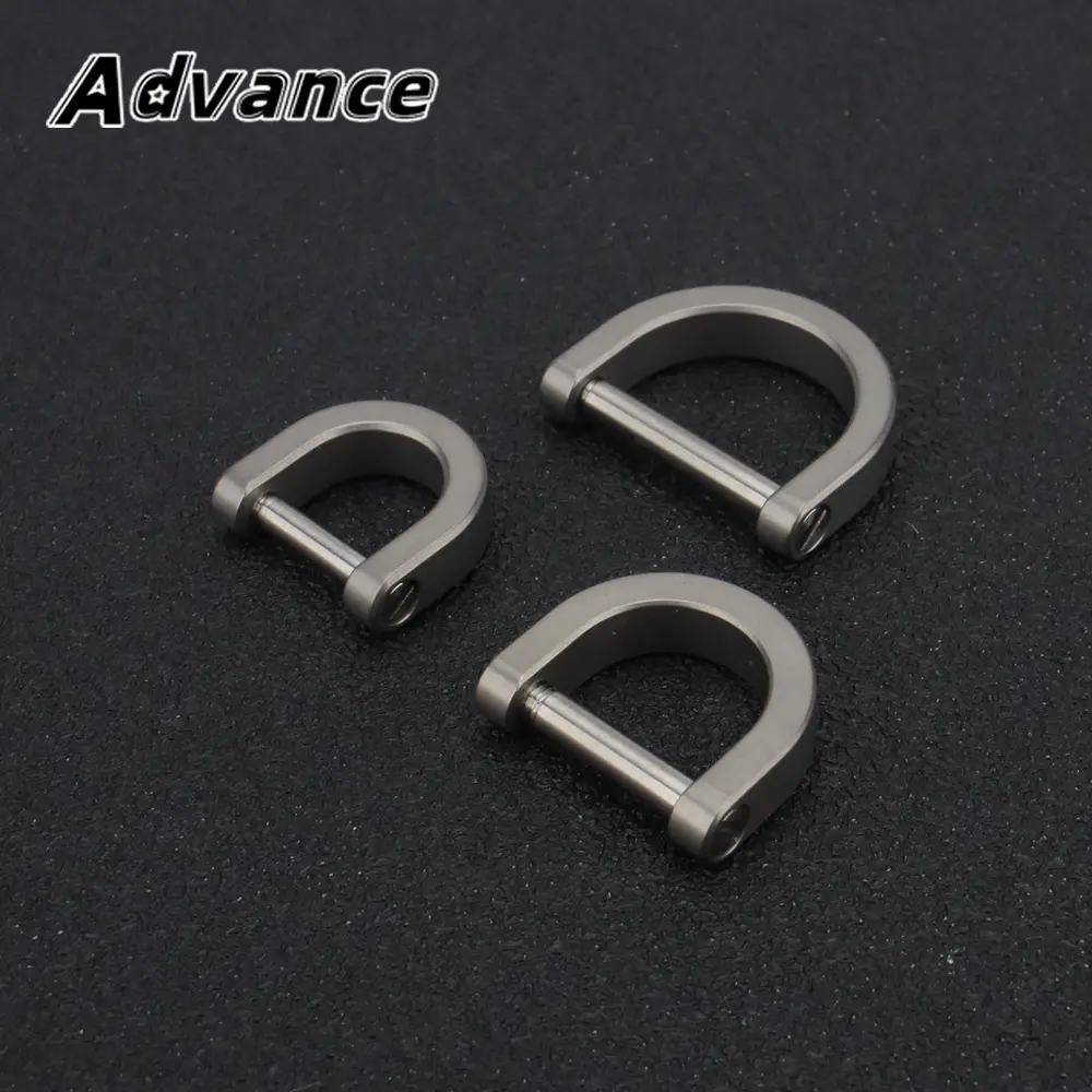 D Shape Horseshoe Titanium Alloy Multi-purpose Mini Locking EDC Outdoor Tool Keychain Connecting Accessories
