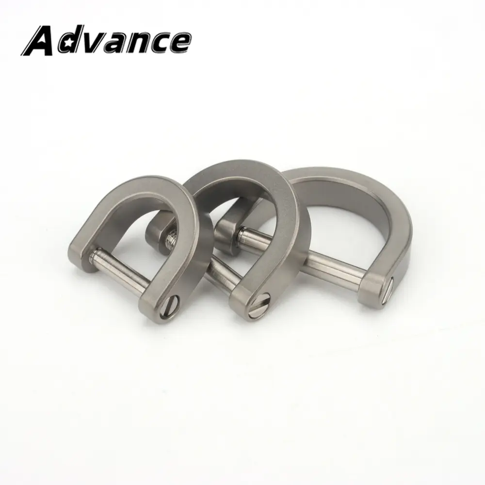 D Shape Horseshoe Titanium Alloy Multi-purpose Mini Locking EDC Outdoor Tool Keychain Connecting Accessories