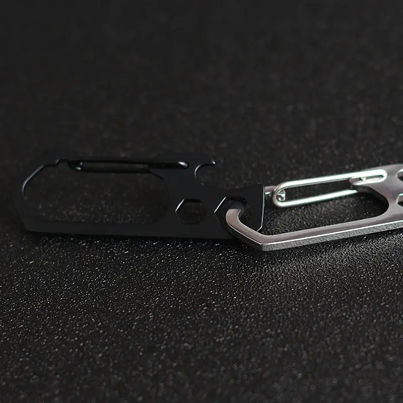 EDC Stainless Steel Mountaineering Buckle Keychain Hexagon Wrench Outdoor Tools