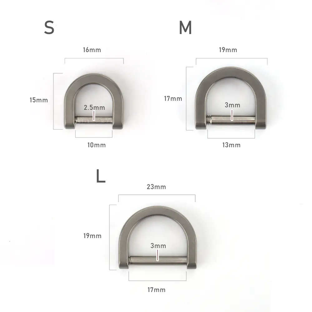 D Shape Horseshoe Titanium Alloy Multi-purpose Mini Locking EDC Outdoor Tool Keychain Connecting Accessories