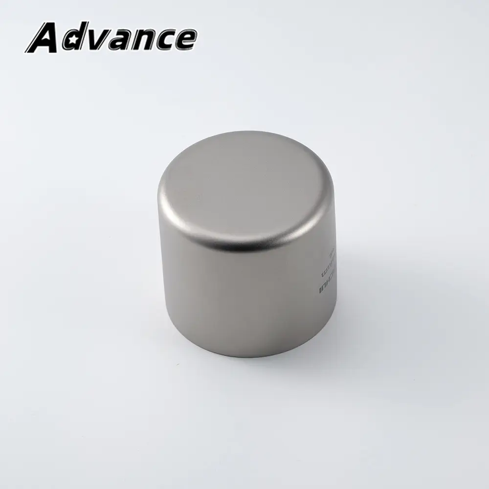 Small Titanium Alloy Coffee Cup Double Layer Tea Cup Outdoor Camping Tableware