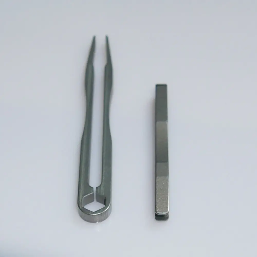 S/M Titanium Tweezer Titanium Alloy Clip Portable Tweezer Nipper EDC Outdoor Tool