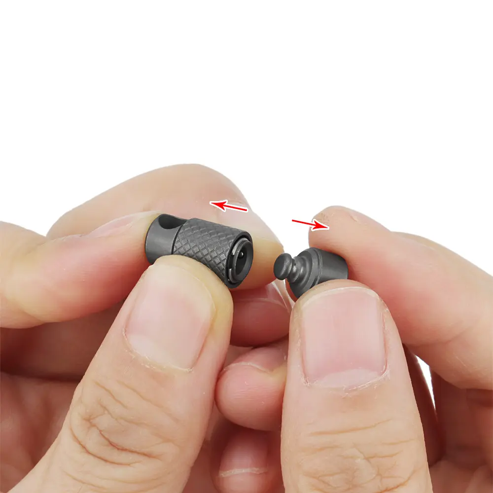 Titanium Alloy Mini Small Keychain 360 Degree Rotation Key Buckle Multi-function Outdoor Tool EDC