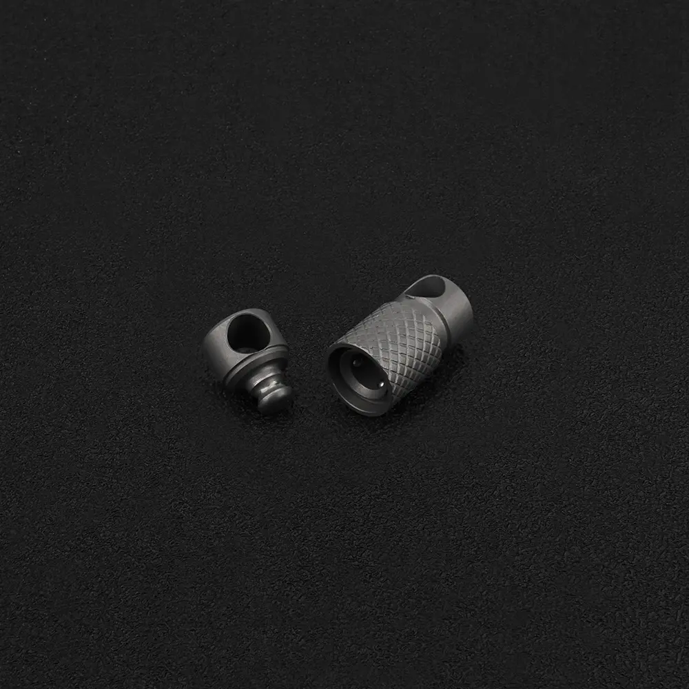 Titanium Alloy Mini Small Keychain 360 Degree Rotation Key Buckle Multi-function Outdoor Tool EDC