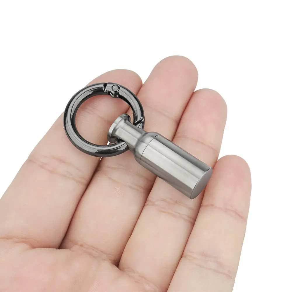 Mini Titanium Alloy Waterproof Pill Bottle Seal Canister Portable Box Storage Container with Keychain Outdoor Tool