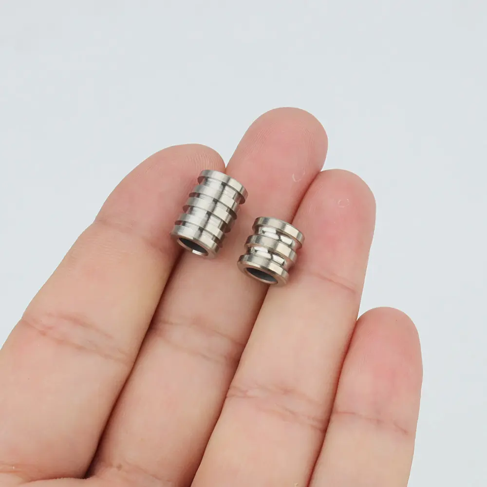 S/L Titanium Alloy Knife Beads Rope Cord EDC Paracord Bead Pendant