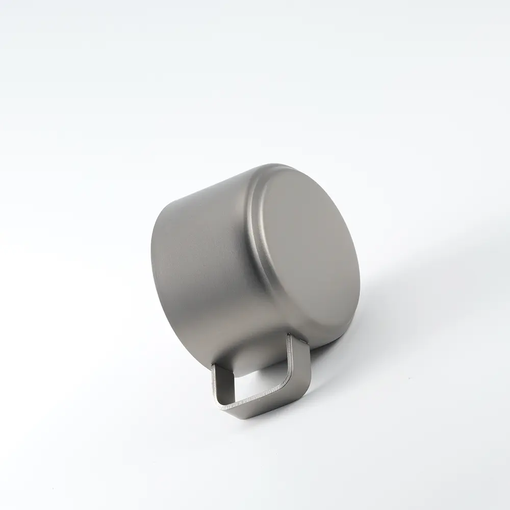 Small Size Coffee Cup Titanium Alloy Double Layer Cup Outdoor Camping Tableware Teacup