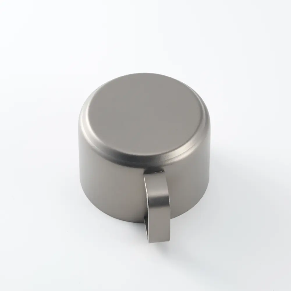 Small Size Coffee Cup Titanium Alloy Double Layer Cup Outdoor Camping Tableware Teacup