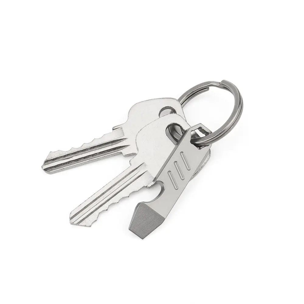 Titanium Mini Bottle Opener Multi-Tool Titanium Alloy Outdoor EDC Key Chain Accessories