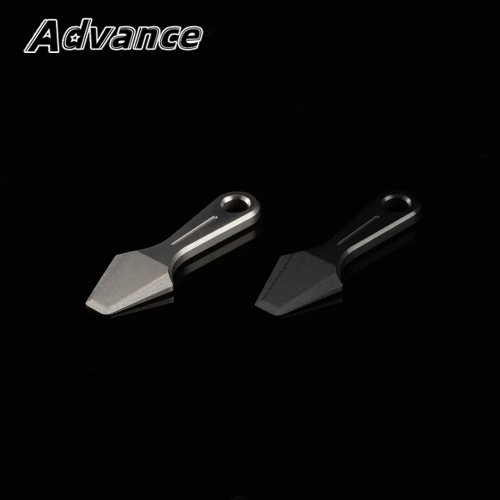 1pc Mini Titanium Alloy Keychain Pendant Outdoor EDC Tool