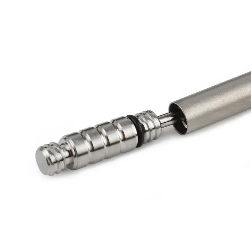 Titanium Alloy Outdoor EDC Toothpick Bottle Fruit Fork Camping Tool Titanium Toothpick Lightweight Portable Multi