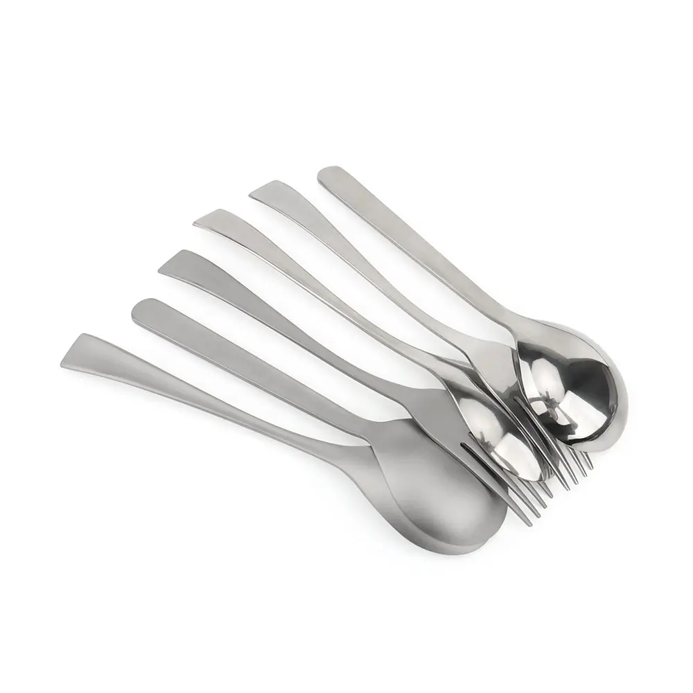 3pcs Titanium Spoon Set Tableware Dessert Picnic Fork Outdoor Kitchen Travel Camping