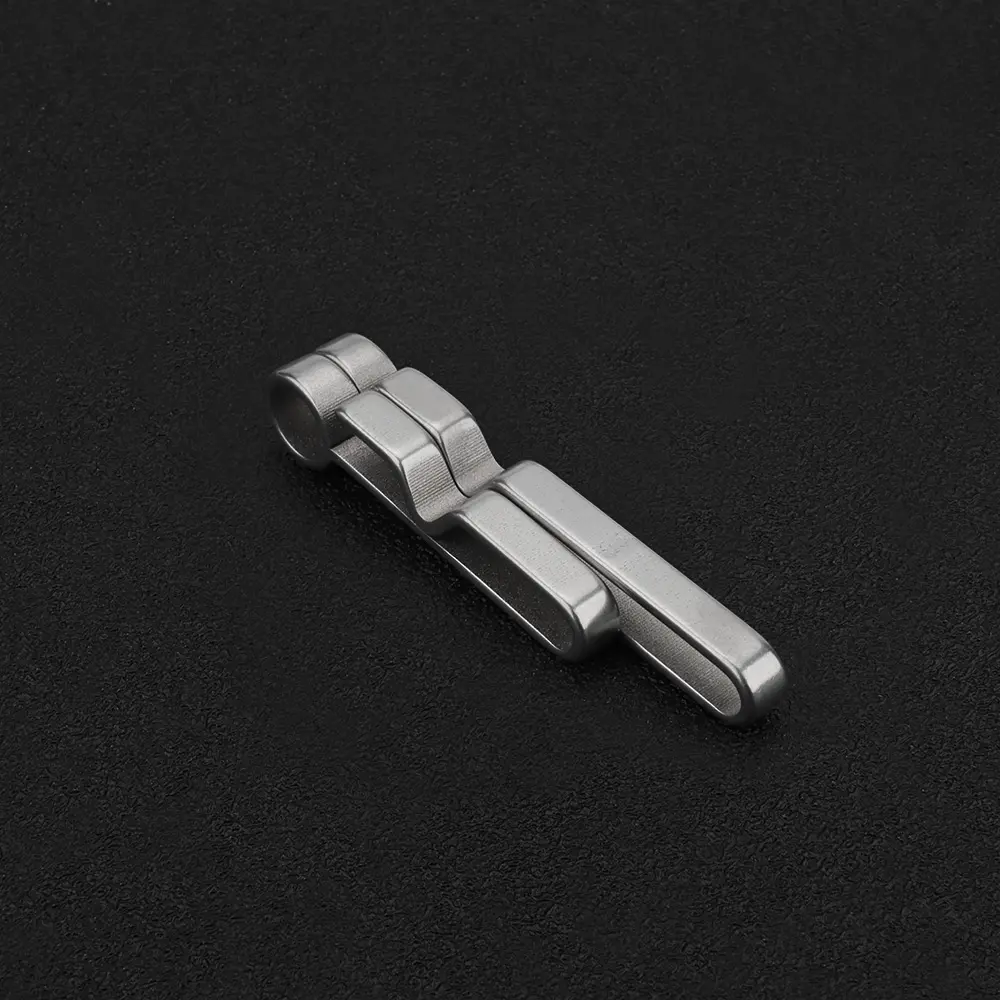 Titanium Alloy Ring Belt Buckle EDC Outdoor Tool Keychain Accessories