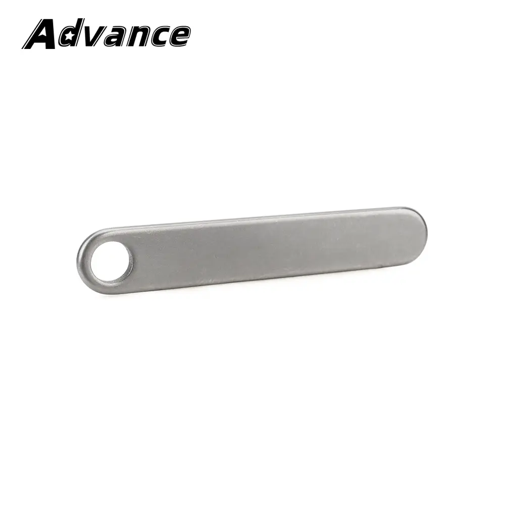 Blank Titanium Alloy Plate Keychain Pendant Accessories