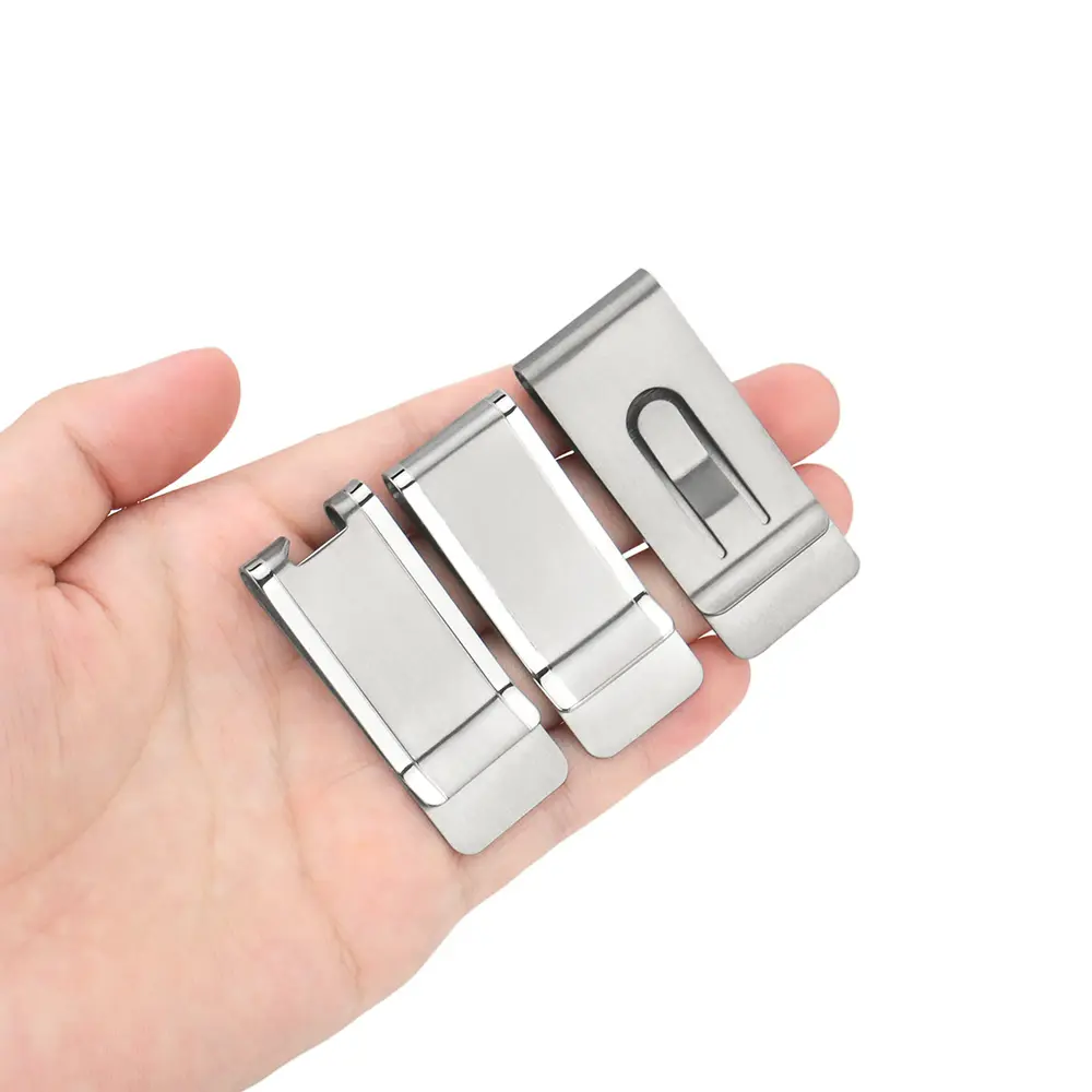 Blue/Silvery Titanium Alloy Money Clip EDC Pocket Tool Multifunctional Holder Bottle Opener EDC Outdoor Camping