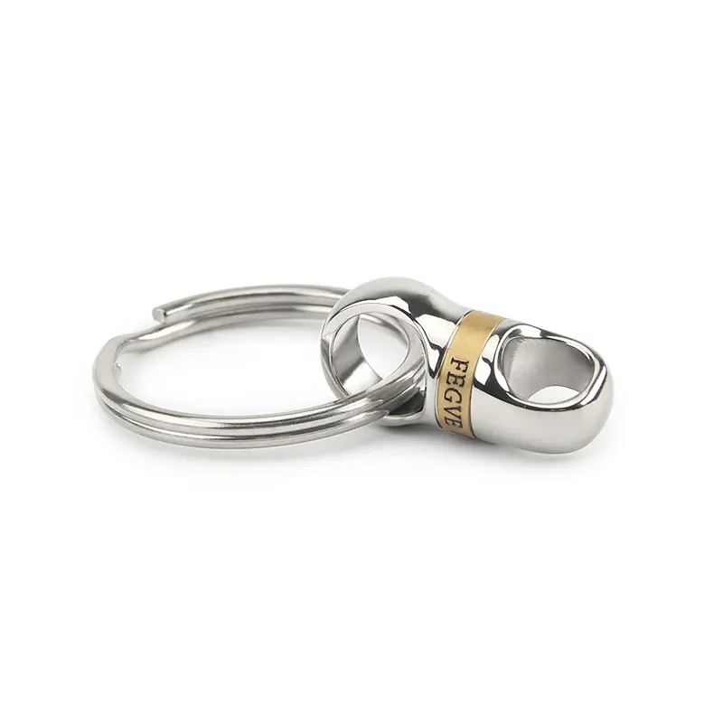 Titanium Alloy Brass Keychain Accessories Car Key Ring Outdoor Small  Tool 360° Rotatable Keyring