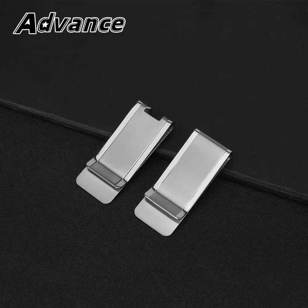 Blue/Silvery Titanium Alloy Money Clip EDC Pocket Tool Multifunctional Holder Bottle Opener EDC Outdoor Camping