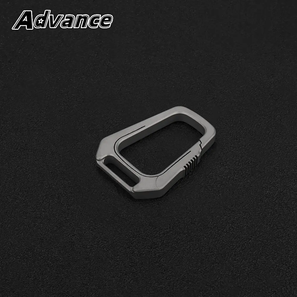 Creative Titanium Alloy Key Chain Buckle Outdoor EDC Tool Keyring Accessories