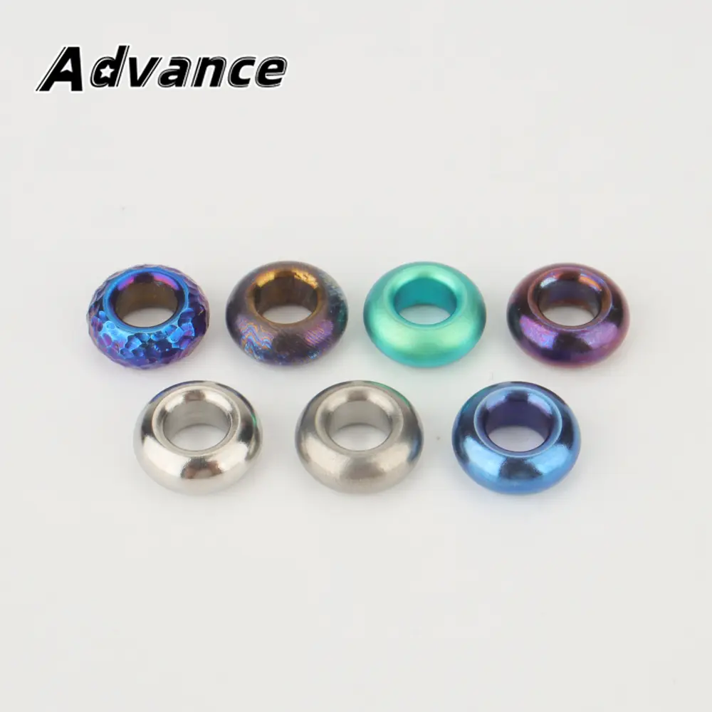 1pc Mini Bead Titanium Alloy Small Bead Paracord Rope Beads DIY Pendant