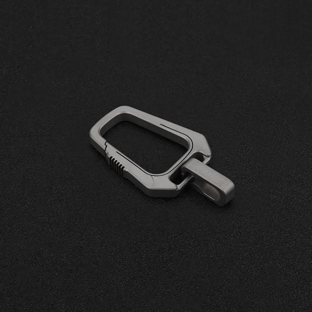 Creative Titanium Alloy Key Chain Buckle Outdoor EDC Tool Keyring Accessories