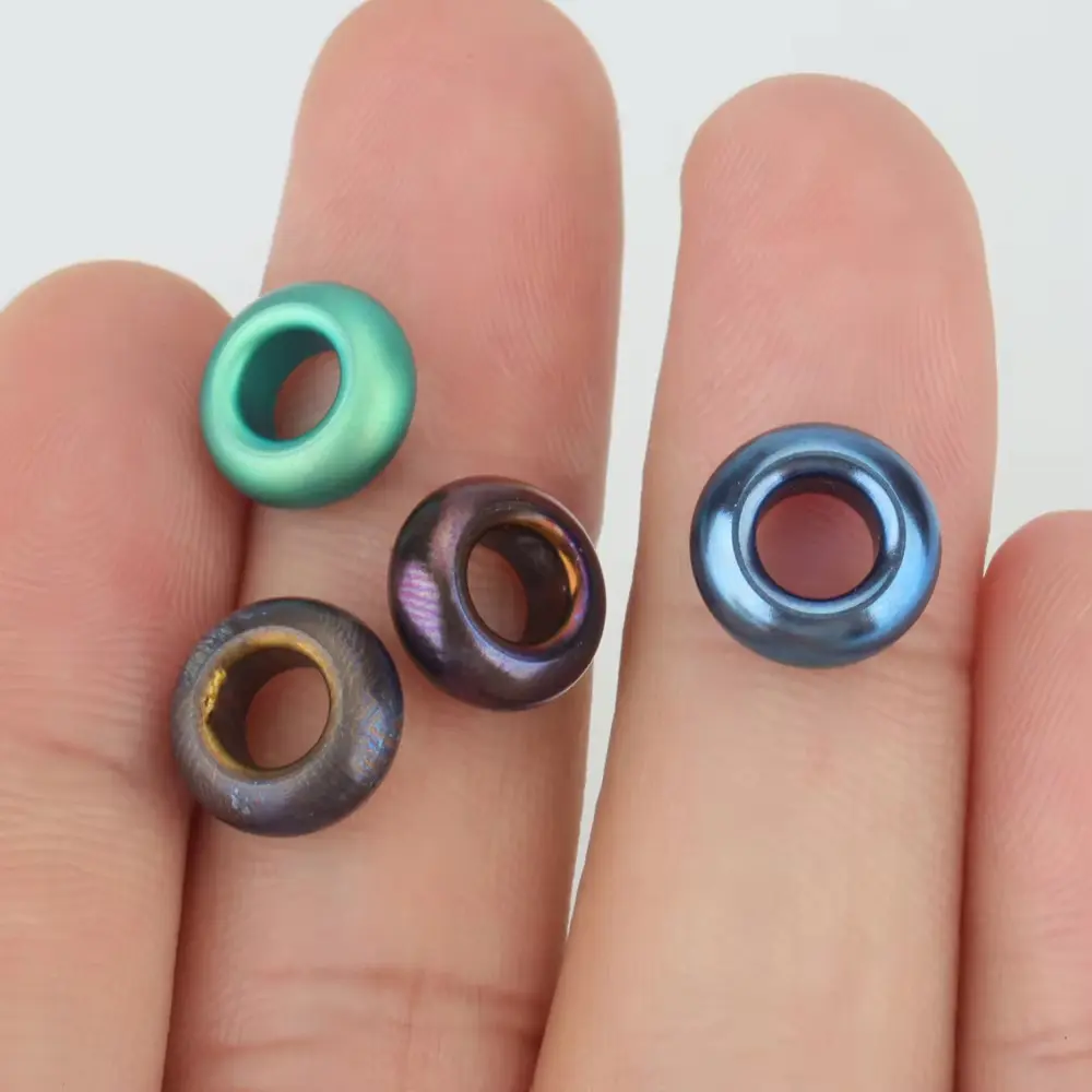1pc Mini Bead Titanium Alloy Small Bead Paracord Rope Beads DIY Pendant