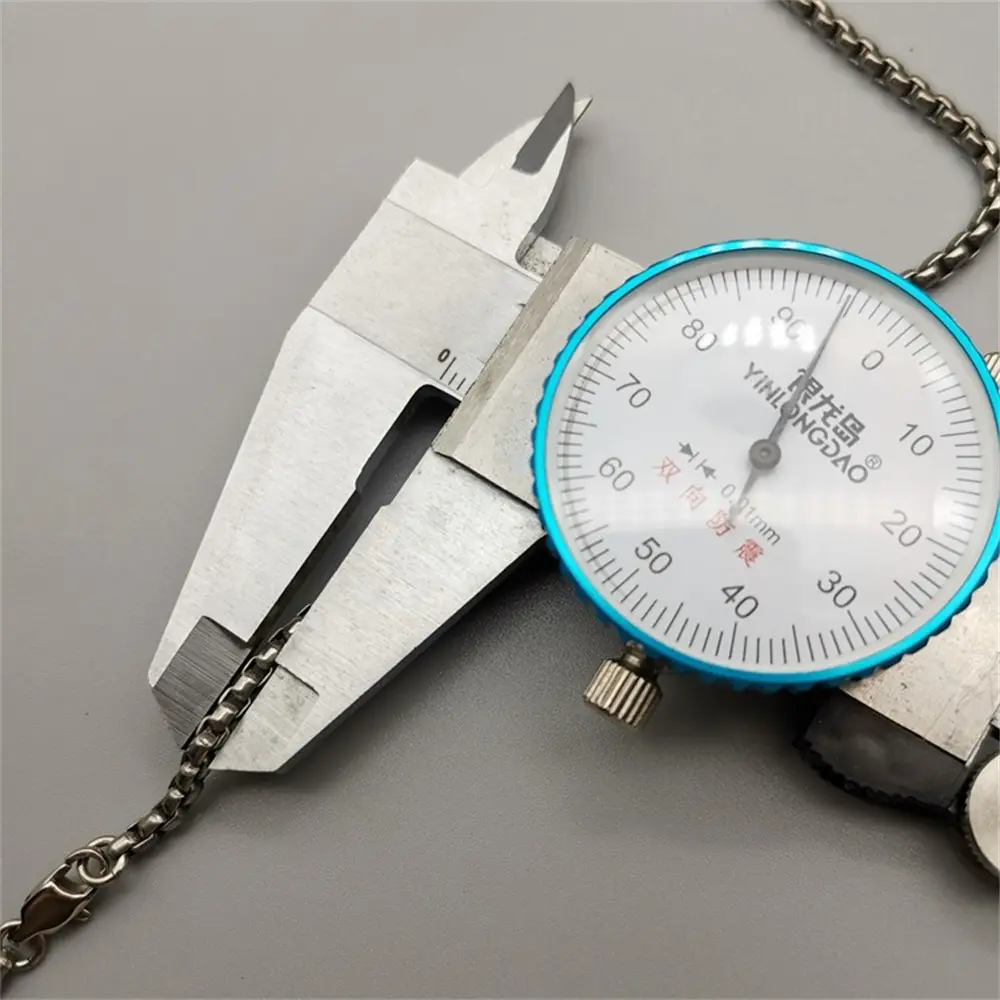 500/550mm Titanium Alloy Short Chain Necklace Chain Men Trendy Chain Ultra-light Outdoor Small Tool