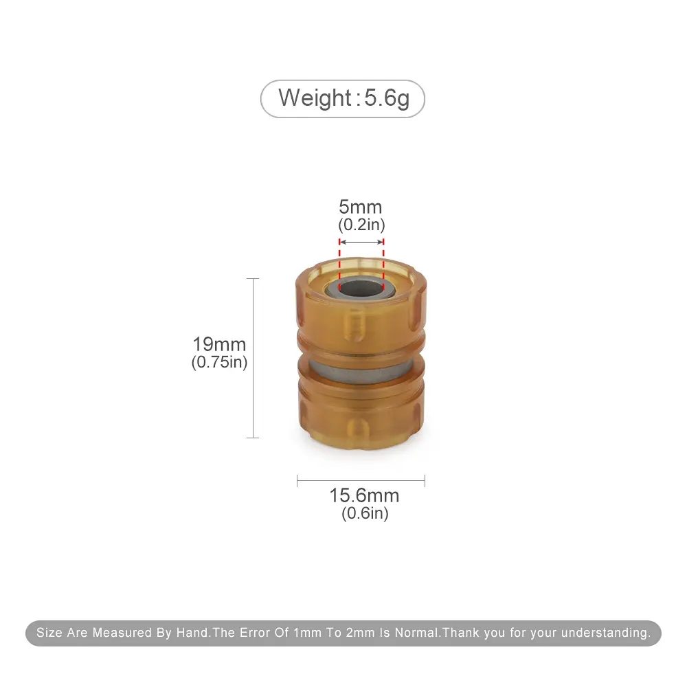 Amber PEI Rope Pendant Bead DIY Keychain Accessories Titanium Alloy Paracord Bead