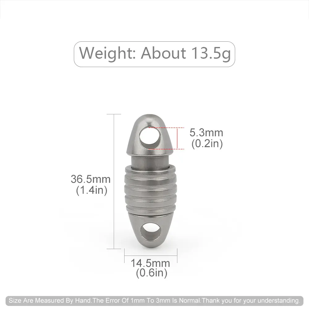 Titanium Alloy Rotary Keychain 360 Degree Rotating Universal Keyring Outdoor Tool EDC Key Accessories