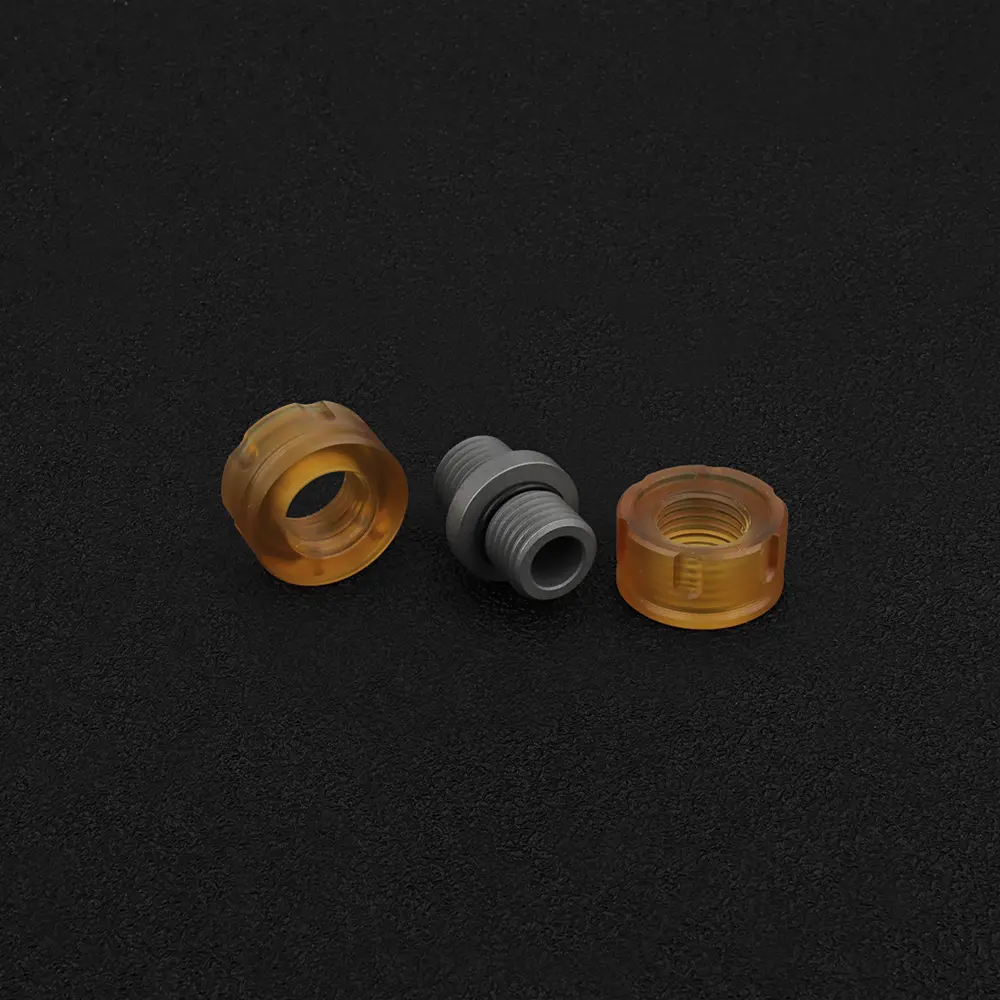 Amber PEI Rope Pendant Bead DIY Keychain Accessories Titanium Alloy Paracord Bead