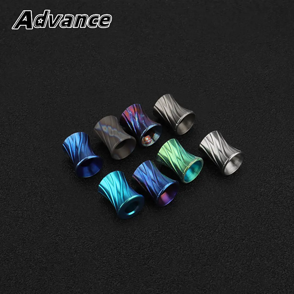 Small Titanium Alloy Beads DIY Pendant Paracord Rope Bead Keychain Tool Accessories