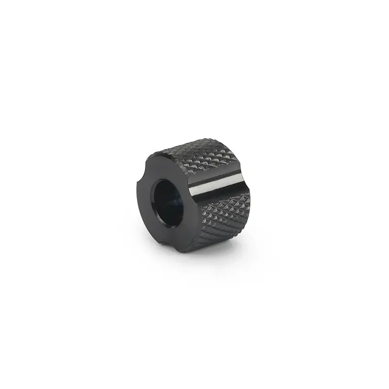 Black Titanium Alloy Knife Beads Paracord Umbrella Rope EDC Screw Thread Paracord Bead Zipper Accessories