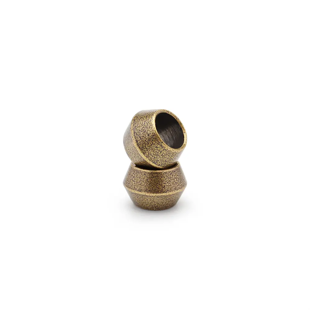 5pcs Small Brass Beads Umbrella Rope Cord Pendant Paracord Bead Flashlight Tail Bead