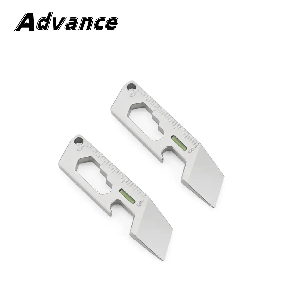 Small Titanium Alloy Crowbar Keychain Pendant EDC Multi-function Bottle Opener Tool EDC