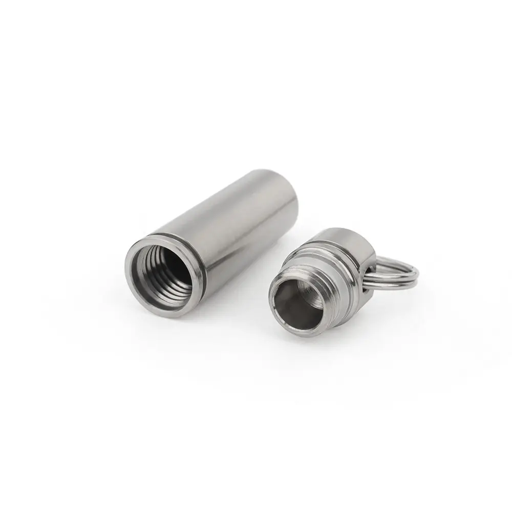 Titanium Mini Waterproof Small Bottle Outdoor Tool Portable Box Sealed Bottle EDC Gadget