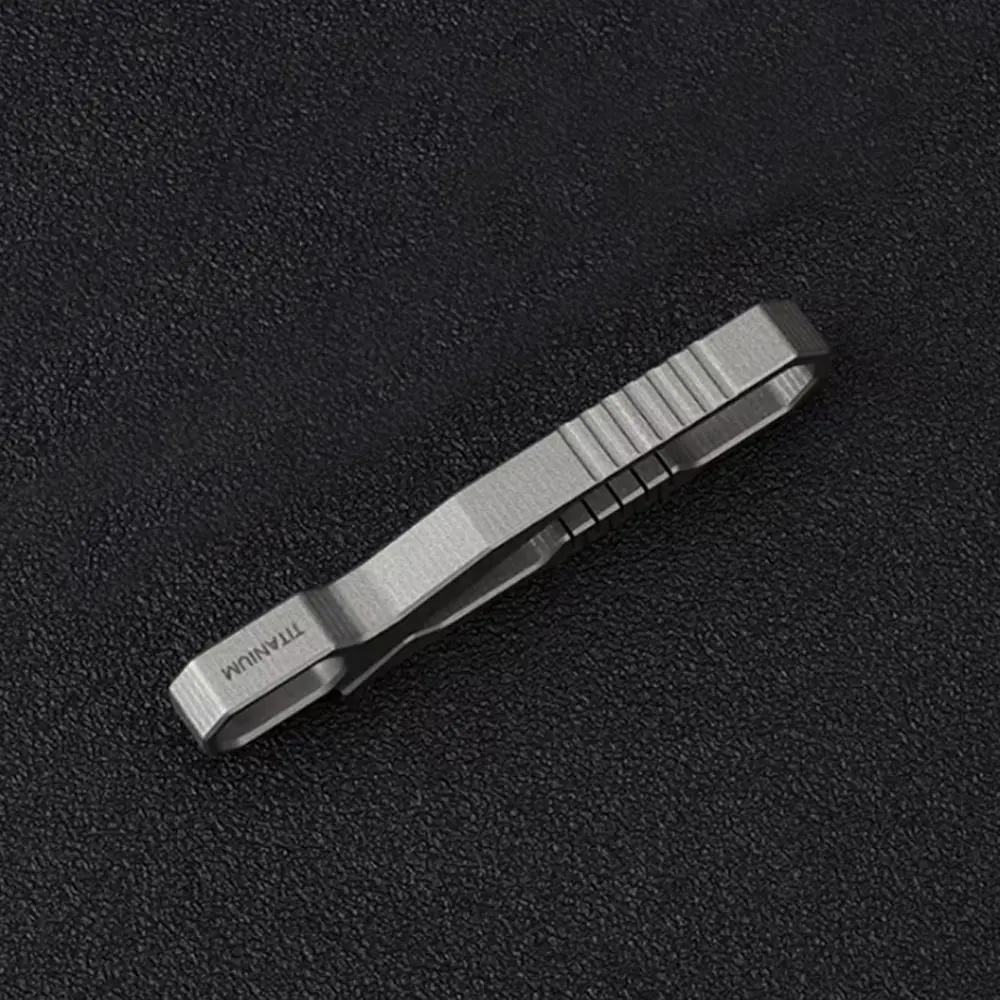Titanium Belt Buckle Titanium Alloy Clip Pocket Tools Keychain Holder EDC Tool For Outdoor Camping