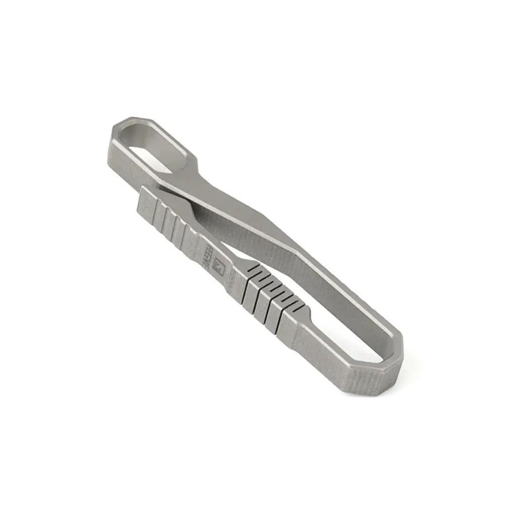 Titanium Belt Buckle Titanium Alloy Clip Pocket Tools Keychain Holder EDC Tool For Outdoor Camping