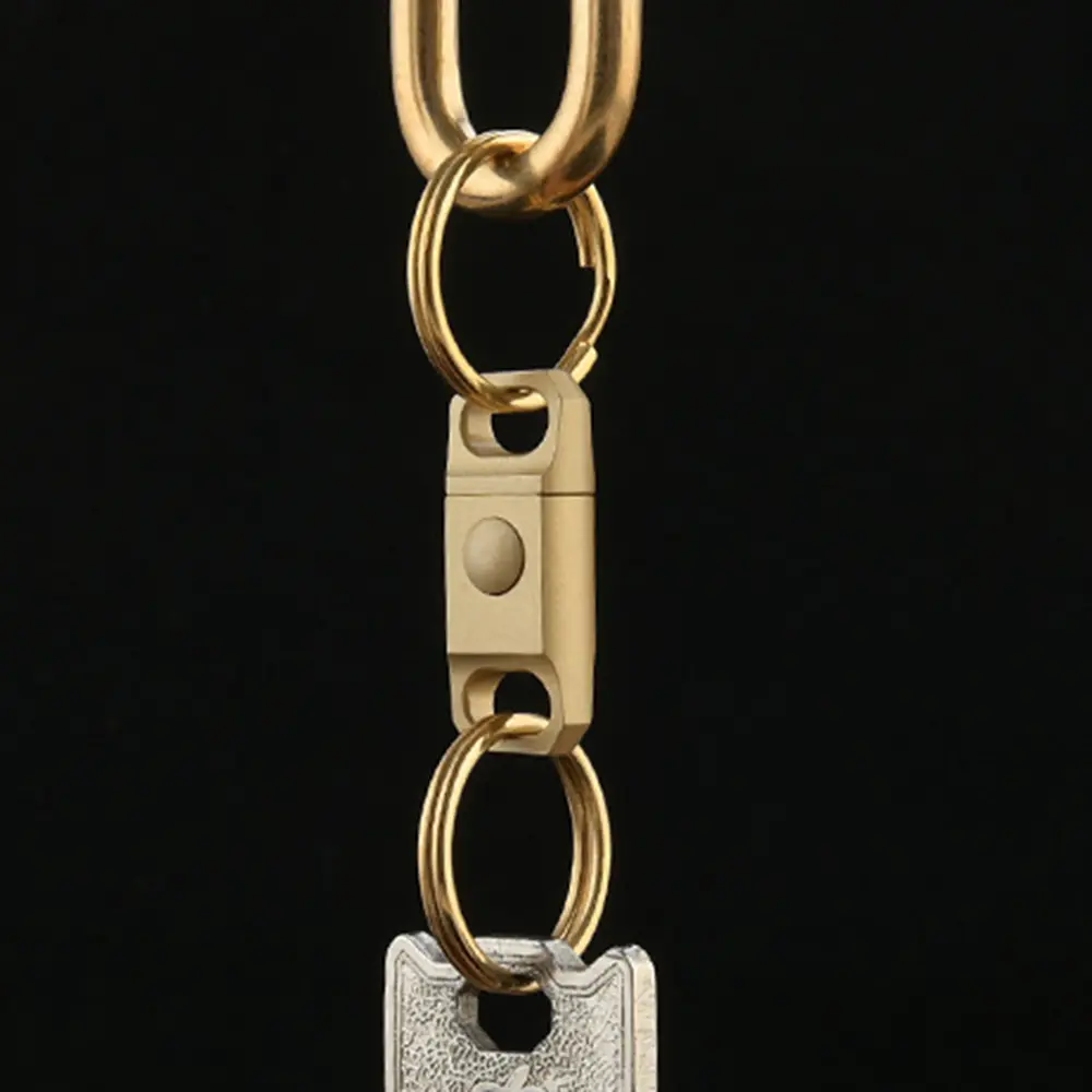 Mini Keychain Buckle Outdoor EDC Brass Key Ring Outdoor Tool