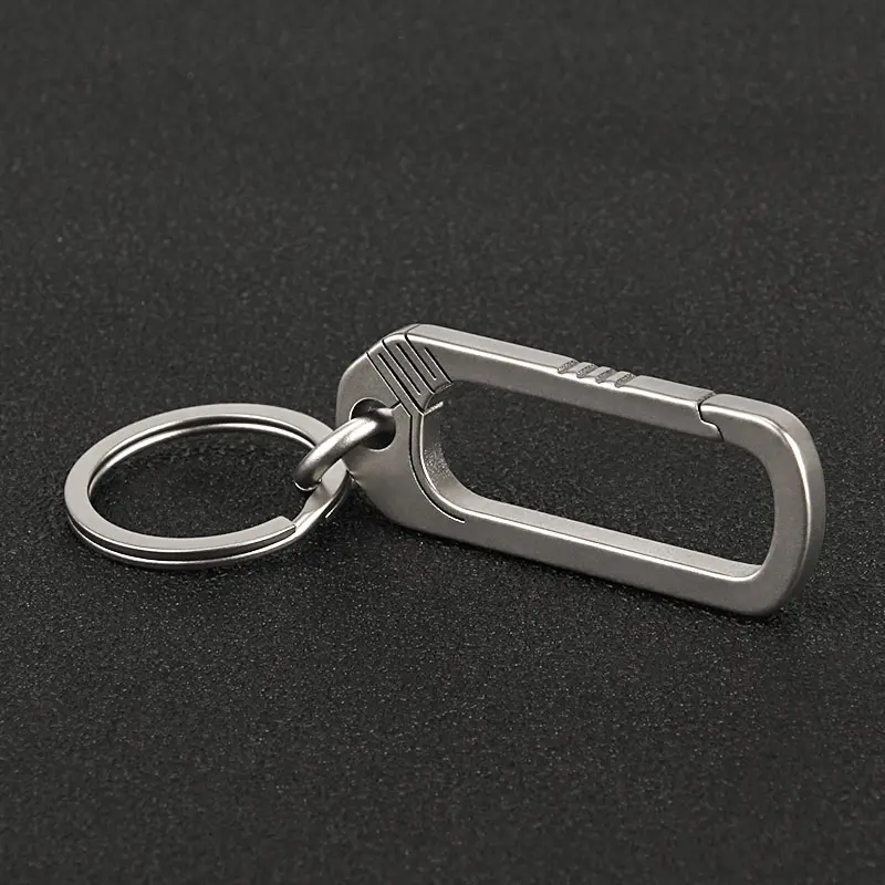 Titanium Buckle Keychain Titanium Alloy Creative Simplicity Buckles Camping Accessories Outdoor Pocket Tool