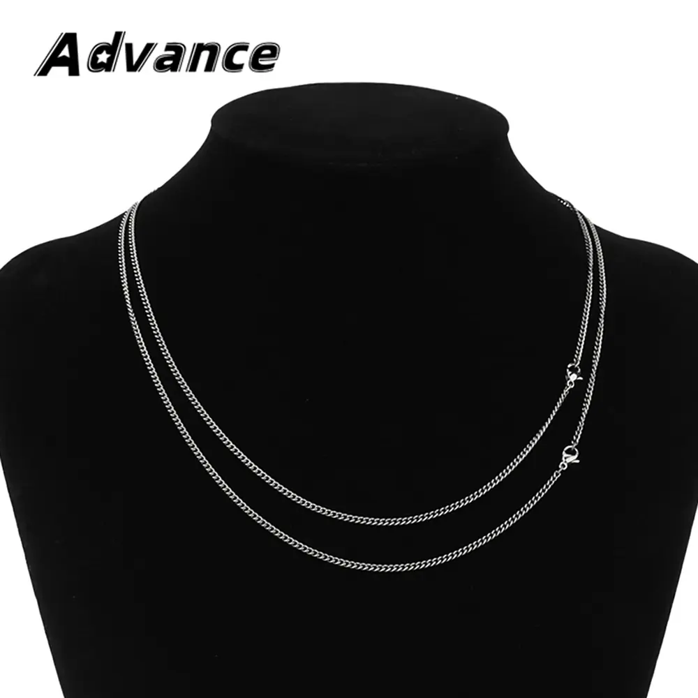 Titanium Alloy Chain Pendant Accessories Twist Chain Necklace Light Weight for Outdoor Use